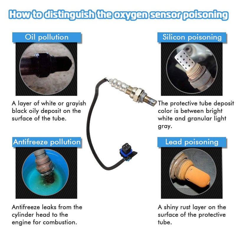 Apeixoto Oxygen Sensor 13444 Replacement for Buick Cadillac Chevy GMC Isuzu Downstream Upstream Oxygen Sensor Replace 234-4337, 21528, ES20002, SG277, AFS97, AFS123, 12578459, 12587214 - Image 4